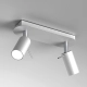 lafabryka.pl Lampa sufitowa PRESTON WHITE/CHROME 2x mini GU10 MLP7615 Milagro