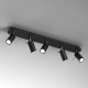 lafabryka.pl Lampa sufitowa PRESTON BLACK/CHROME 5x mini GU10 MLP7621 Milagro