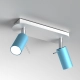 lafabryka.pl Lampa sufitowa PRESTON BLUE/WHITE 2x mini GU10 MLP7623 Milagro