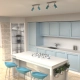 lafabryka.pl Lampa sufitowa PRESTON BLUE/WHITE 2x mini GU10 MLP7623 Milagro