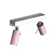 lafabryka.pl Lampa sufitowa PRESTON PINK/WHITE 2x mini GU10 MLP7627 Milagro
