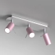 lafabryka.pl Lampa sufitowa PRESTON PINK/WHITE 3x mini GU10 MLP7628 Milagro