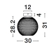 Plafon RITA LE44256