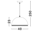 Lampa wisząca MIZQUE LE44748