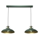 lafabryka.pl Lampa wisząca FELIX GREEN/GOLD 2xE27 MLP7710 MILAGRO