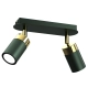 lafabryka.pl Lampa sufitowa JOKER GREEN/GOLD 2xGU10 MLP7718 Milagro
