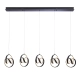 lafabryka.pl Lampa wisząca COSMA 5LT LINEAR PENDANT 97624 ENDON
