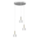 lafabryka.pl Lampa wisząca ARENA WHITE/GOLD 3xGX53 MLP7756 Milagro