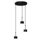 lafabryka.pl Lampa wisząca ARENA BLACK/GOLD 3xGX53 MLP7762 Milagro