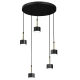 lafabryka.pl Lampa wisząca ARENA BLACK/GOLD 5xGX53 MLP7763 Milagro