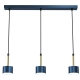 lafabryka.pl Lampa wisząca ARENA BLUE/GOLD 3xGX53 MLP7773 Milagro