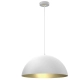 lafabryka.pl Lampa wisząca BETA WHITE/GOLD 1xE27 45cm MLP7974 Milagro