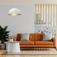 lafabryka.pl Lampa wisząca BETA WHITE/GOLD 1xE27 45cm MLP7974 Milagro
