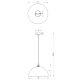 lafabryka.pl Lampa wisząca BETA WHITE/GOLD 1xE27 35cm MLP7897 Milagro