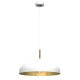 lafabryka.pl Lampa wisząca LINCOLN WHITE/GOLD 1xE27 MLP7899 Milagro