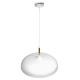 lafabryka.pl Lampa wisząca LINCOLN WHITE/GOLD 1xE27 MLP7899 Milagro