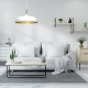 lafabryka.pl Lampa wisząca LINCOLN WHITE/GOLD 1xE27 MLP7899 Milagro