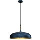 lafabryka.pl Lampa wisząca LINCOLN BLUE/GOLD 1xE27 MLP7901 Milagro