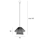 Lampa wisząca Amalfi II Black P0580 MaxLight