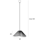 Lampa wisząca Amalfi I Black P0579 MaxLight