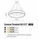 lafabryka.pl Lampa wisząca Sovana Pendant 80 CCT (white) AZ3448 AZZARDO