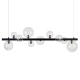 Lampa wisząca BUBBLES line 10 AZ5866+AZ5872 black/clear AZZARDO