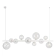 Lampa wisząca BUBBLES line 10 AZ5867+AZ5872 white/clear AZZARDO