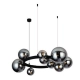 Lampa wisząca BUBBLES 10 AZ5869+AZ5873 black/smoky AZZARDO