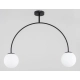 Lampa wisząca Bendo 2xE14 czarna 62514 ALFA