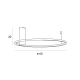 Plafon Queen 60cm Brushed Gold 15W 3000K C0239 MaxLight