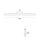 Kinkiet/Plafon Tampa 180cm 54W IP44 3000K C0244 MaxLight