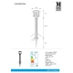 lafabryka.pl Lampa stojąca czarna 45 cm GARDEN 24 107290 Markslojd