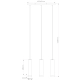 Lampa wisząca Ina 3xE27 40W 340803-06 REALITY