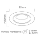 Oprawa halogenowa Foro Nero OR83545 OPEN DESIGN HIGHLIGHTS