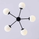 Roma 5 wisząca czarna LP-1345/5P BK LIGHT PRESTIGE