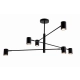 lafabryka.pl Lampa sufitowa czarna SNOW 6 LP-731/6P BK LIGHT PRESTIGE