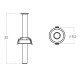 Oprawa podtynkowa Milis DIMM AZ6084 LED 7W 3230K AZZARDO