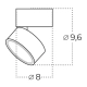 Plafon Mona 10W CCT SWITCH AZ6036 AZZARDO