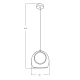 Lampa wisząca NICOLE AZ6196 LED 8W/3000K AZZARDO