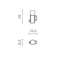 lafabryka.pl Kinkiet Nils Wall Sensor (black) AZ4479 E27 1x MAX 13W IP44 PC METAL AZZARDO