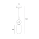 Lampa Wisząca Roma Black P0600 MaxLight