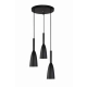 Solin 3 wisząca czarna LP-181/3P BK
