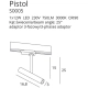 PISTOL S0005 OPRAWA DO SZYNOPRZEWODU BIAŁA MaxLight