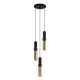 lafabryka.pl Lampa wisząca Isidora PND-14290-3-BK-BRO ITALUX