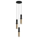 lafabryka.pl Lampa wisząca Isidora PND-14290-3-BK-BRO ITALUX
