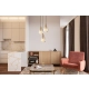 Lampa wisząca Zulo PND-27812-3A-BRO-AMB Italux