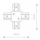 Złącze do szyny podtynkowej PROFILE RECESSED X-CONNECTOR WHITE 8836 Nowodvorski