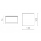 ORIN SQ sufitowa biała akryl satynowy 230V LED 10W IP54 3000K R13628 Rendl light studio