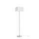 NYC/TEMPO 30/19 podłogowa Polycotton biała/chrom 230V LED E27 15W R14085 Rendl light studio