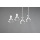 lafabryka.pl Lampa wisząca biała 4L ENZO R30784031 TRIO